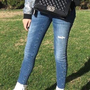 Embellished jeans